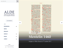Tablet Screenshot of alde.fr