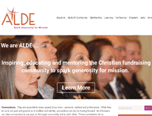 Tablet Screenshot of alde.org